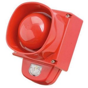 Sygnalizator optyczno-akustyczny serii Symphoni HO WP LX Wall 120dB IP66 SY Base-LX-W/RF/R1/WP+SYHO/R1 VDS TONE 8 8500080FULL-0253X