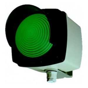 Lampa sygnalizacyjna z gwintem E27 serii SA zielona IP65 12-250V SA.230.14