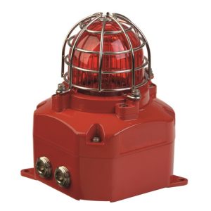 Multifunkcyjna lampa LED Ex Atex przeciwwybuchowa czerwona serii D2xB1LD2 IP66 230VAC D2xB1LD2AC230MB1A1R/R