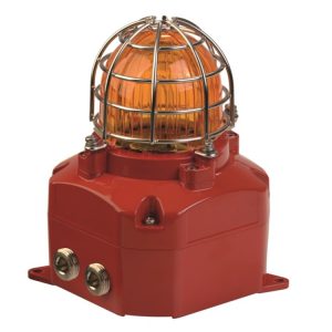 Błyskająca lampa ksenonowa Ex Atex przeciwwybuchowa pomarańczowa serii D2xB1X05 IP66 24VDC D2xB1X05DC024MB1A1R/A