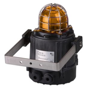 Błyskająca lampa ksenonowa Ex Atex przeciwwybuchowa pomarańczowa serii E2xB05 IP66 24VDC E2XB05DC024BN1A1B/A