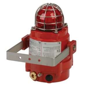 Multifunkcyjna lampa LED Ex Atex przeciwwybuchowa czerwona serii BExBGL2 IP66 24VDC BExBGL2DPDC024AB1A1R/R