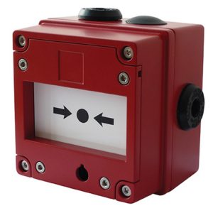 Ręczny ostrzegawczy przyciski przeciwwybuchowy Ex Atex typu ROP ze zbijalną szybką czerwony serii BExCP3A-BG IP66 BExCP3A-BGSSNAN1A1RN