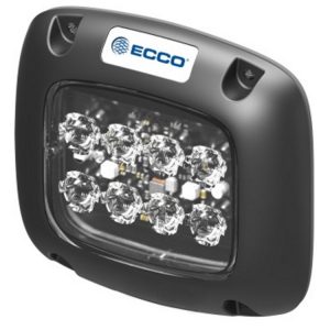 Jasna owalna kierunkowa lampa błyskająca LED serii SecuriLED II niebieska IP67 12-24VDC ED5110B