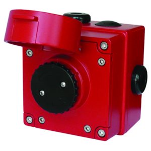 Przycisk przeciwwybuchowy Ex Atex z klapką ochronną kasowany przez obrót czerwony serii BExCP3A-PB IP66 BExCP3A-PBSSLAN1A1RN