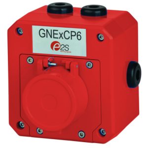 Przycisk przeciwwybuchowy Ex Atex z klapką ochronną kasowany narzędziem czerwony serii GNExCP6A-PT IP66 GNExCP6A-PTSSLAN1A1RN