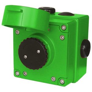Przycisk przeciwwybuchowy Ex Atex z klapką ochronną kasowany przez obrót zielony serii BExCP3A-PB IP66 BExCP3A-PBSSLAN1A1NN