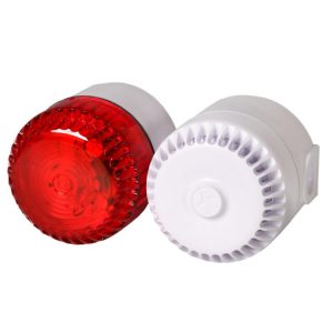 Sygnalizator świetlno-dźwiękowy ksenonowy czerwony serii RSX 110dB IP65 RSX.230.11