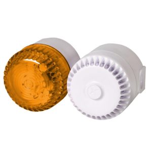 Sygnalizator świetlno-dźwiękowy ksenonowy pomarańczowy serii RSX 110dB IP65 RSX.230.12