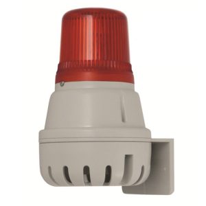 Sygnalizator świetlno-dźwiękowy ksenonowy czerwony serii H100BX 100dB IP65 H100BX230G/R