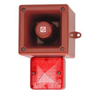 Sygnalizator świetlno-dźwiękowy LED czerwony serii AL105NH 112dB IP66 230 VAC AL105NHAC230R/R