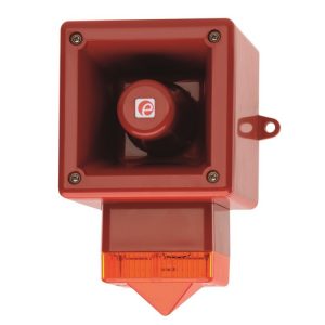 Sygnalizator świetlno-dźwiękowy ksenonowy pomarańczowy serii AL105NX 112dB IP66 24 VDC AL105NXDC024R/A