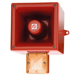 Sygnalizator świetlno-dźwiękowy LED pomarańczowy serii AL112NH 119dB IP66 230 VAC AL112NHAC230R/A