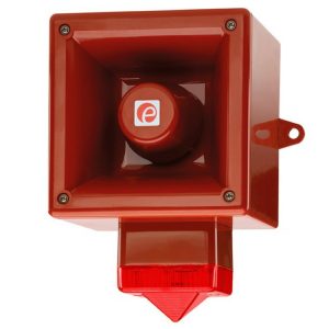Sygnalizator świetlno-dźwiękowy ksenonowy czerwony serii AL112NX 119dB IP66 230 VAC AL112NXAC230R/R