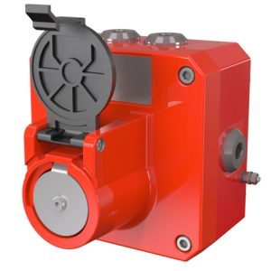 Przycisk przeciwwybuchowy Ex Atex z klapką ochronną błyskawiczny zwrotny czerwony serii GNExCP7-PM IP66/67 GNExCP7PMSDLAB1A1RN