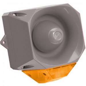 Sygnalizator świetlno-dźwiękowy ksenonowy pomarańczowy serii Asserta Midi 110dB IP66 230 VAC AS/M/SB/230/G/AL 7092283FUL-0186