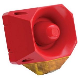 Sygnalizator świetlno-dźwiękowy ksenonowy pomarańczowy serii Asserta Maxi 120dB IP66 230 VAC AS/SB/230/R/120/AL 7022122FUL-0114