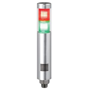 Kompaktowa kolumna sygnalizacyjna LED z dźwiękiem serii STA45SLM IP23 24VDC STA45SLM-BZ-2-24-RG
