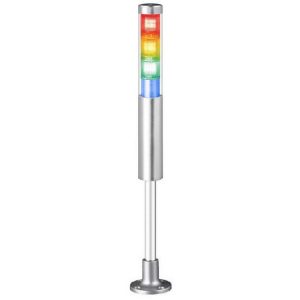 Kompaktowa kolumna sygnalizacyjna LED na stopce rurką serii STA45SLMP IP44 24VDC STA45SLMP-4-24-RAGB-SZ18