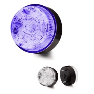 Niskoprofilowa dwufunkcyjna lampa LED serii LPL80 niebieska IP67 10-100VDC LPL800203